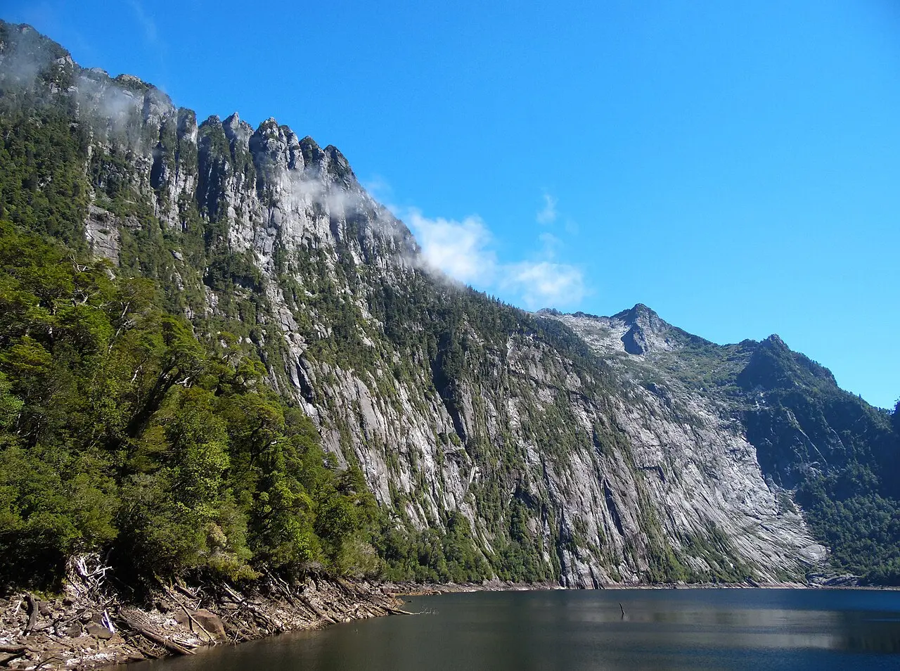 Laguna Triángulo en el Parque Nacional Alerce Andino